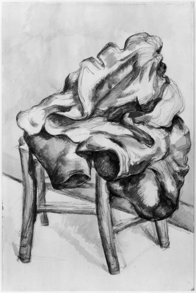 Draperie sur une chaise, 1980-1900 - Paul Cézanne